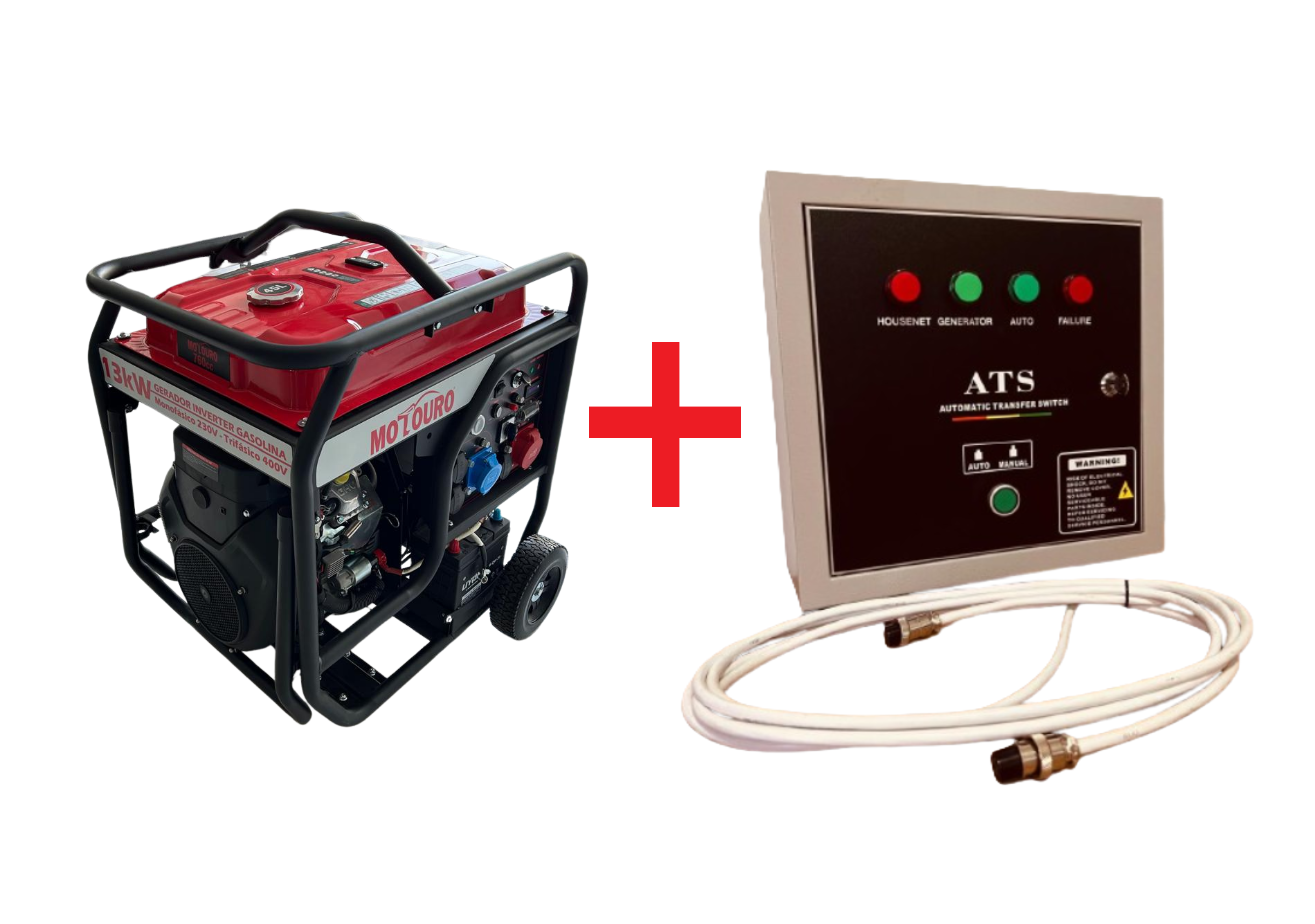 Gerador Gasolina Inverter  13KW/13kVA  + ...